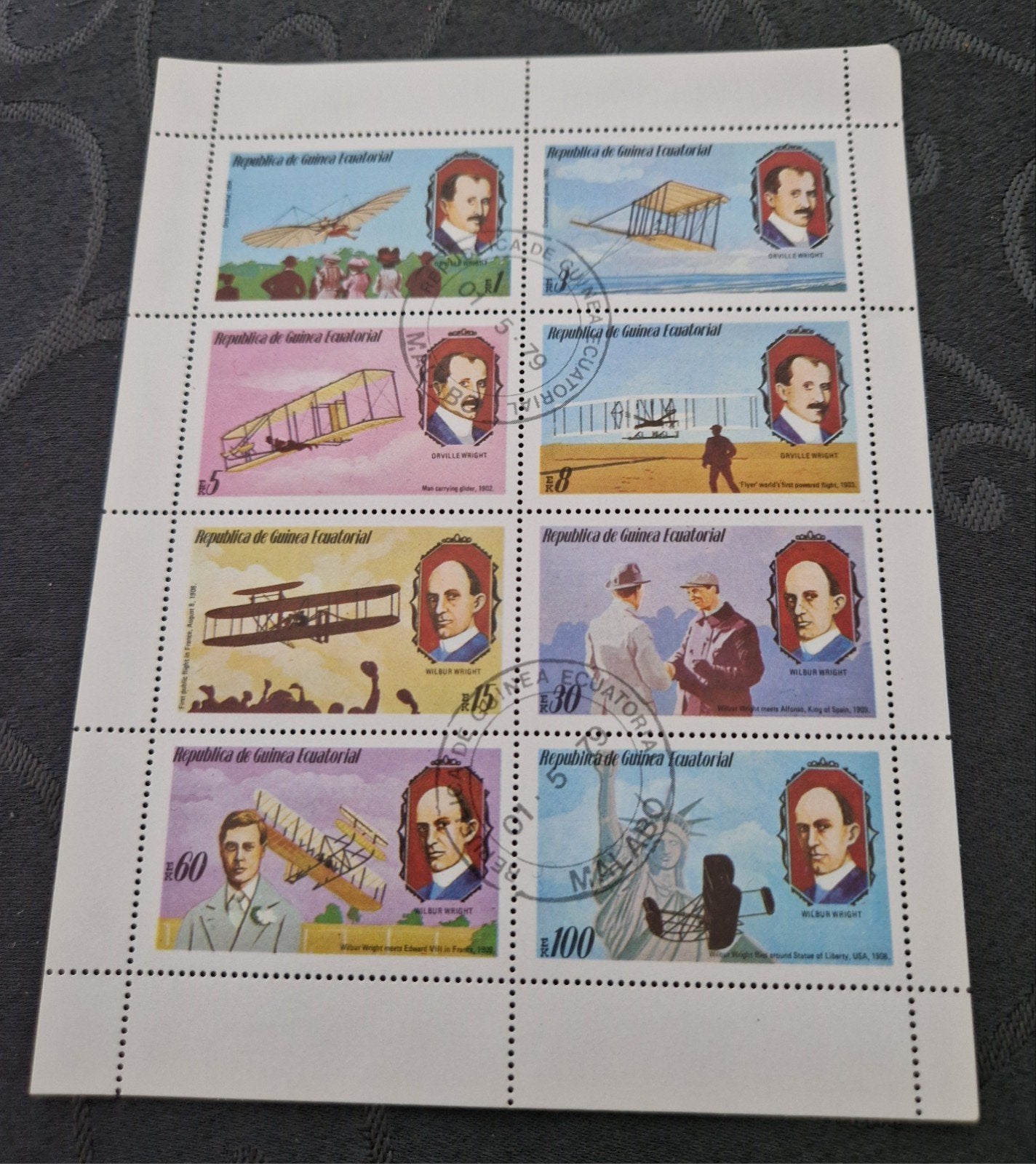 Equatoriaal-Guinea postzegels Wright Brothers, Ophalen of Verzenden