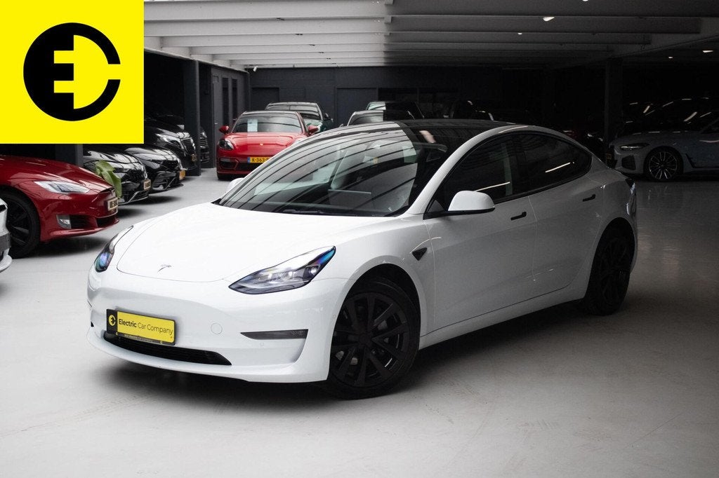 Tesla Model 3 Long Range AWD 75 kWh | SOH 93% | Stoelverwarm, Auto's, Tesla, Automaat, Gebruikt, Zwart, Wit