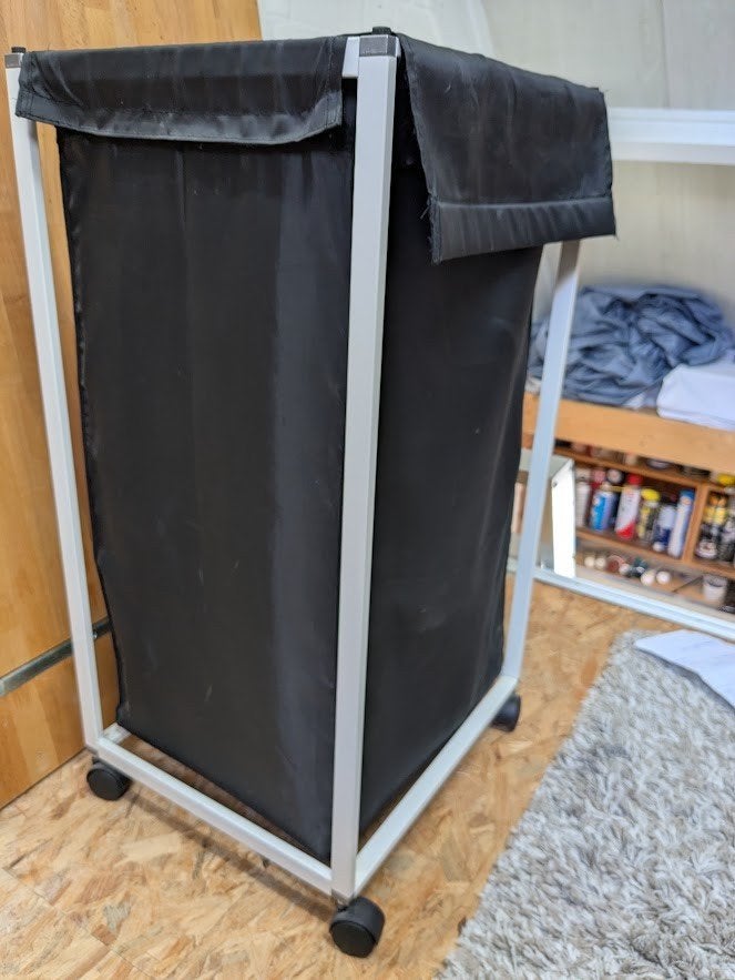 waszak van Ikea op wieltjes, Ophalen, Gebruikt, Zwart