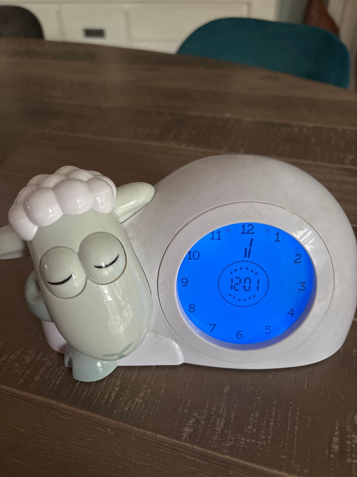 Leuk schaap wekker zazu, slaaptrainer, Ophalen of Verzenden, Gebruikt, Digitaal