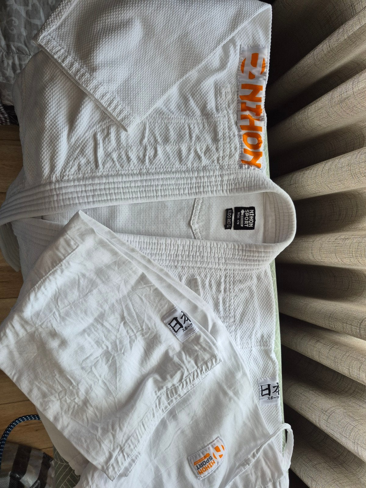 Nihon judopak wit mt 170, Gebruikt, Maat XS of kleiner, Judo, Vechtsportpak