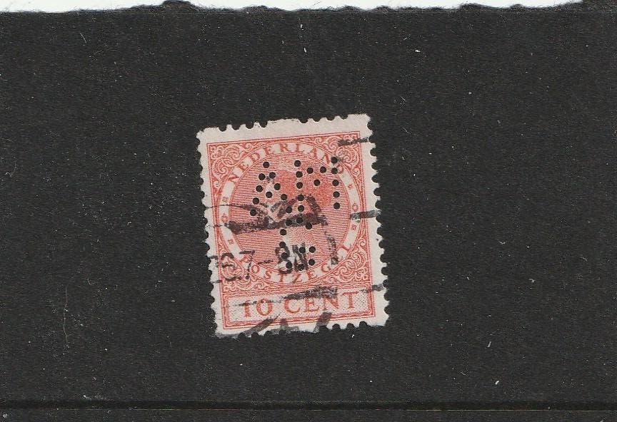Perfin AMG (MP5026), Postzegels en Munten, Postzegels | Nederland, Verzenden, T/m 1940, Gestempeld