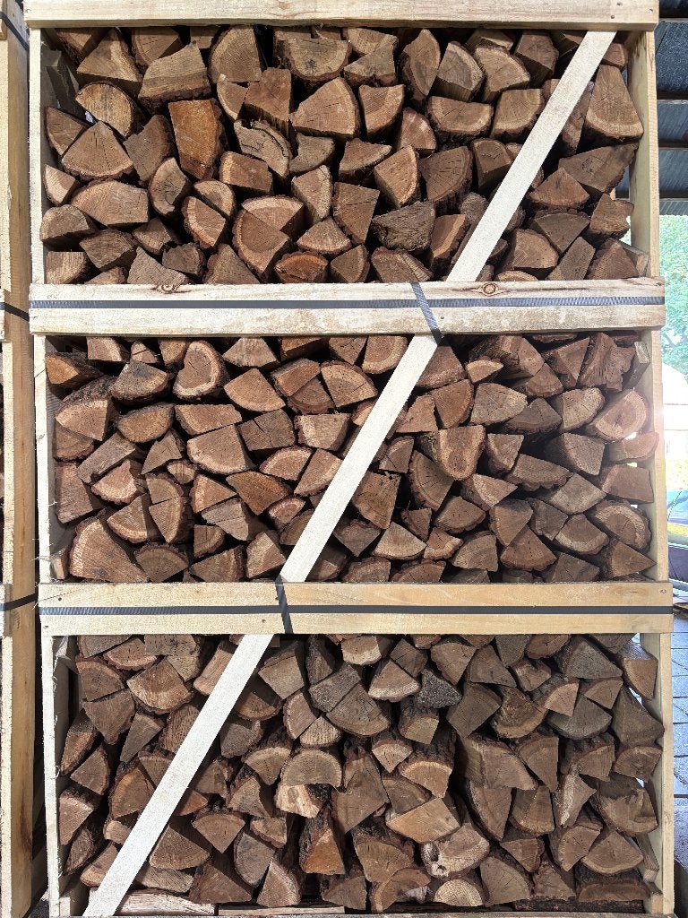 Droog haardhout, vocht <20%, €160 incl. bezorging, Minder dan 3 m³, Ophalen, Eikenhout, Blokken