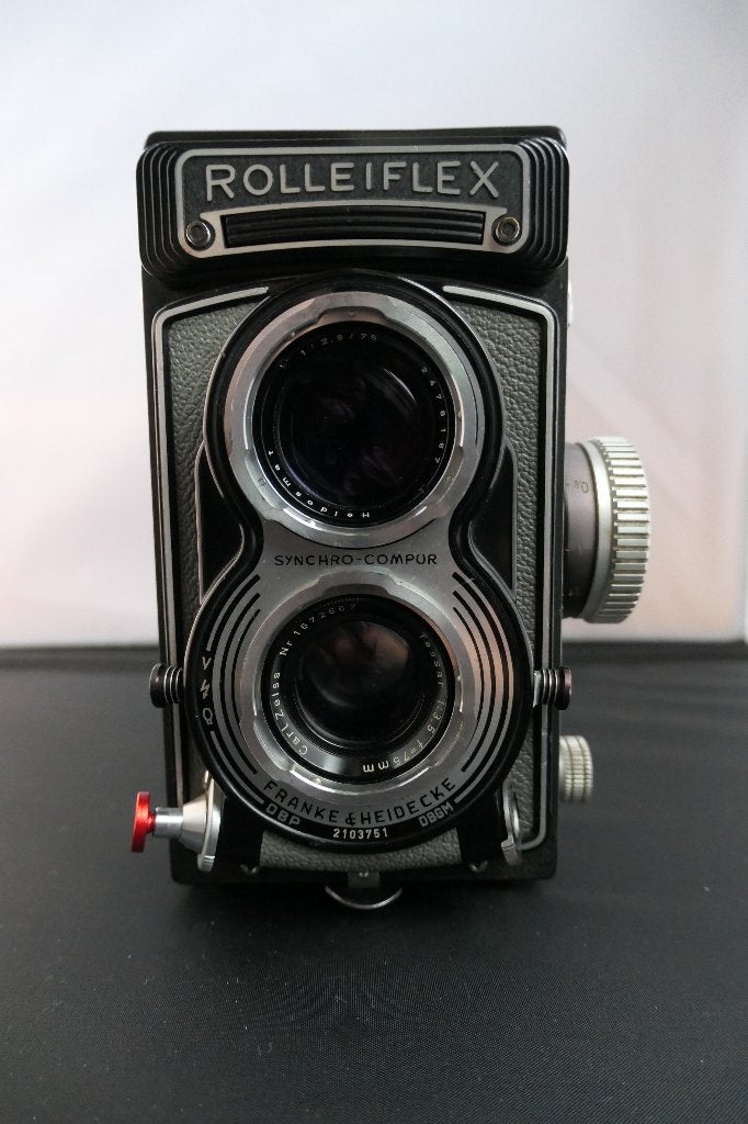 Rolleiflex T grijs, Ophalen of Verzenden, Gebruikt, Spiegelreflex, Overige Merken