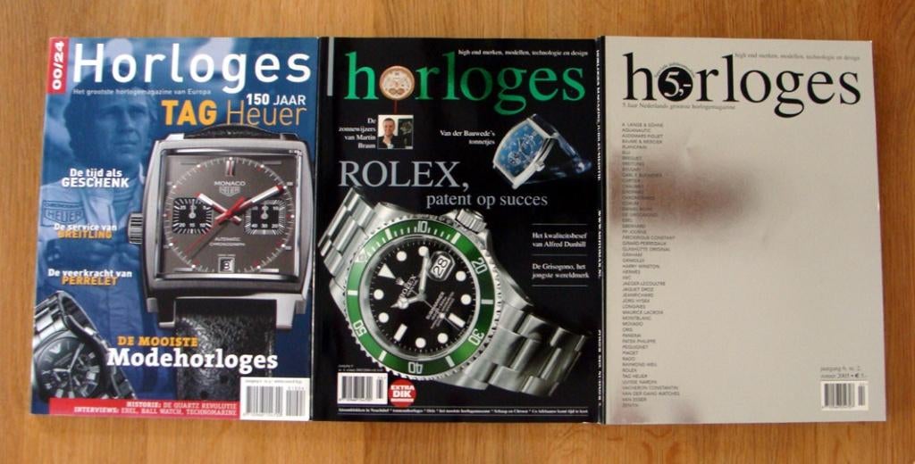 3 Tijdschriften HORLOGES, 4-2003/2004, 2-2005 en nr.4-2010, Ophalen, Diverse auteurs, Zo goed als nieuw, Catalogus