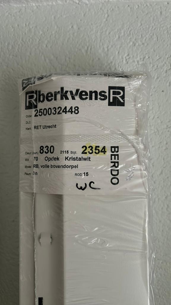 Nieuw Deurkozijn voor binnendeur - Kristalwit (830x2354), Doe-het-zelf en Verbouw, Kozijnen en Schuifpuien, Deurkozijn, Nieuw