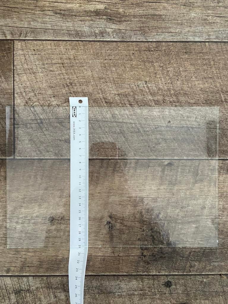 Op maat gesneden glasplaat, Ophalen, Minder dan 80 cm, Minder dan 80 cm, Zo goed als nieuw