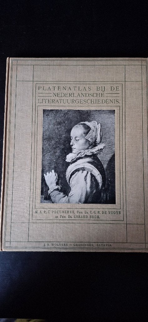 Platenatlas bij de Nederlandsche Literatuurgeschiedenis, M.A.P.C. Poelhekke et al., Ophalen of Verzenden, 20e eeuw of later, Gelezen