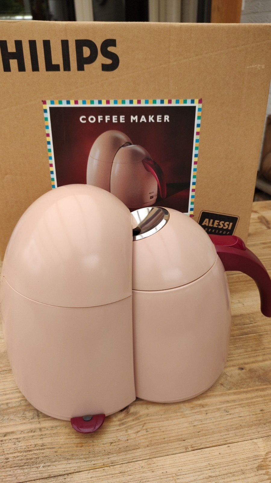 Philips Alessi coffee maker HD 2004 Retro 1992/94 Collectors, Witgoed en Apparatuur, Afneembaar waterreservoir, Koffiemachine