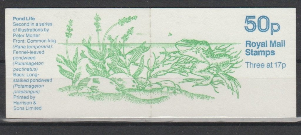 GB 1986 Booklet SG FB33 Pond Life Kikker **, Ophalen of Verzenden, Postfris