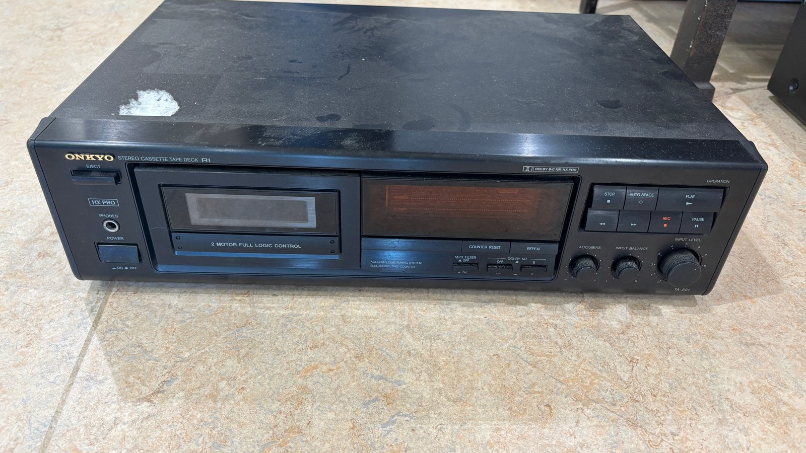 Foto 2 van Onkyo TA-201 Stereo Cassette Tape Deck - Vintage