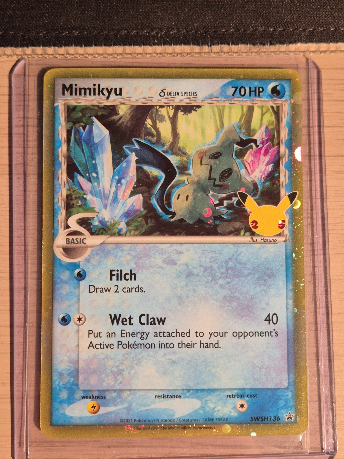 Mimikyu SWSH136, Ophalen of Verzenden, Zo goed als nieuw, Losse kaart, Foil