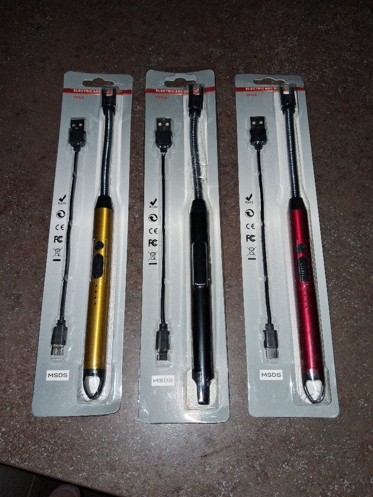 Oplaadbare usb aansteker voor kaars / bbq nieuw, Ophalen of Verzenden, Zo goed als nieuw, Aansteker