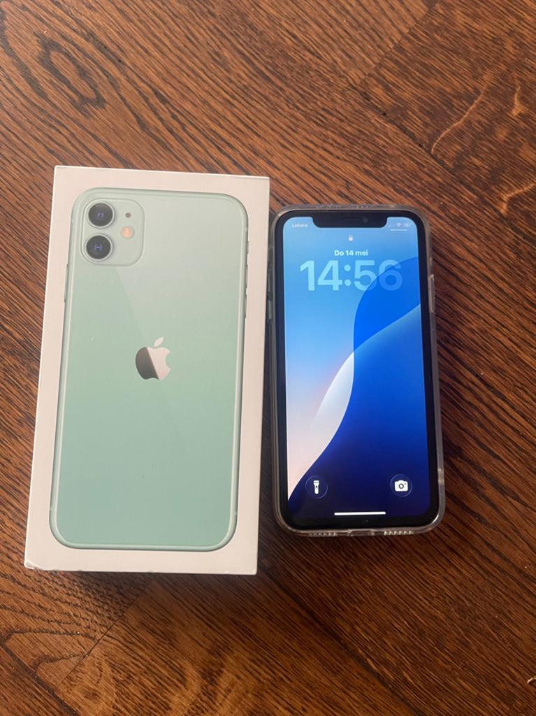 Iphone 11 128gb, Telecommunicatie, Mobiele telefoons | Apple iPhone, 128 GB, Zwart, Zo goed als nieuw, IPhone 11