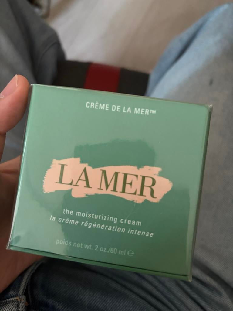 laMer Moisturizing Cream 60ml / Nu halve prijs 50% korting, Ophalen of Verzenden, Zo goed als nieuw, Gehele gezicht, Verzorging