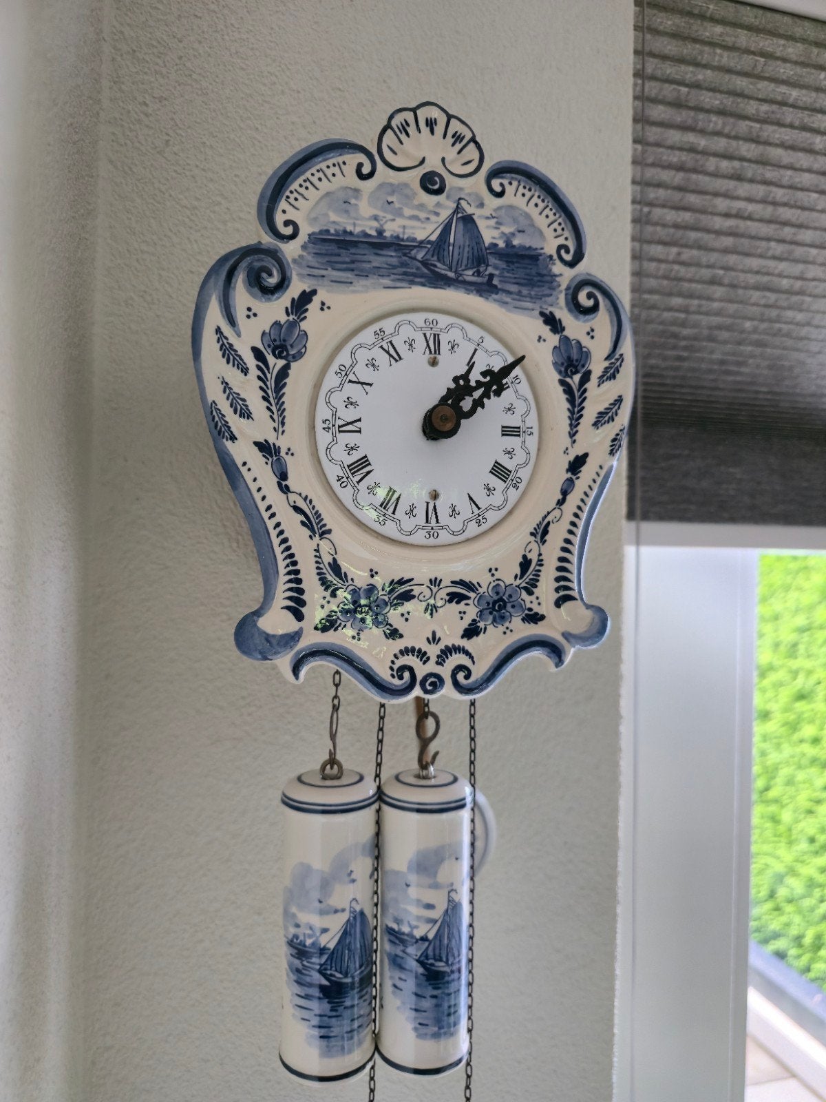 Mooi delfts blauw klokje, Antiek en Kunst, Antiek | Klokken, Ophalen