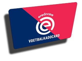 Eredivisie voetbalkadocard 150€, Tickets en Kaartjes, Eén persoon, Cadeaubon, Overige typen