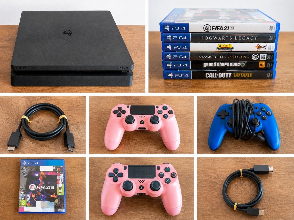 Ps4, Spelcomputers en Games, Spelcomputers | Sony PlayStation 4, Met 2 controllers, Ophalen of Verzenden, Zo goed als nieuw, Slim