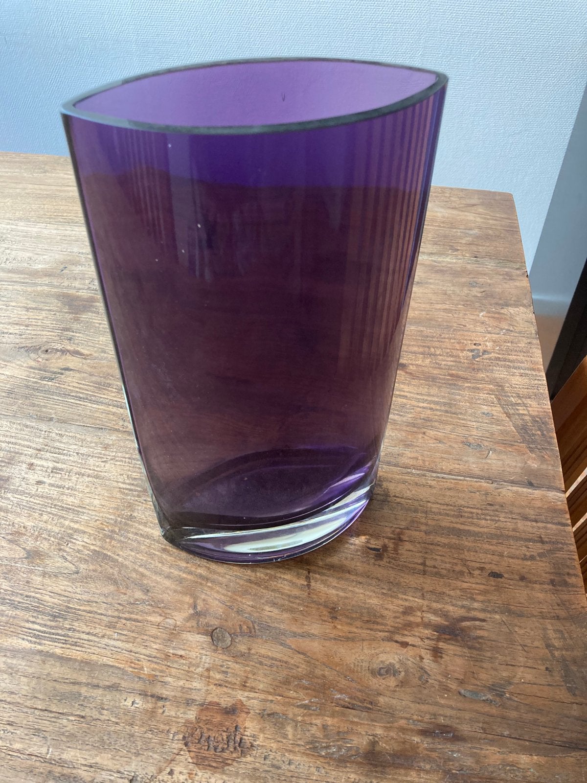 Glazen tumbler, Ophalen of Verzenden, Zo goed als nieuw, Handgemaakt
