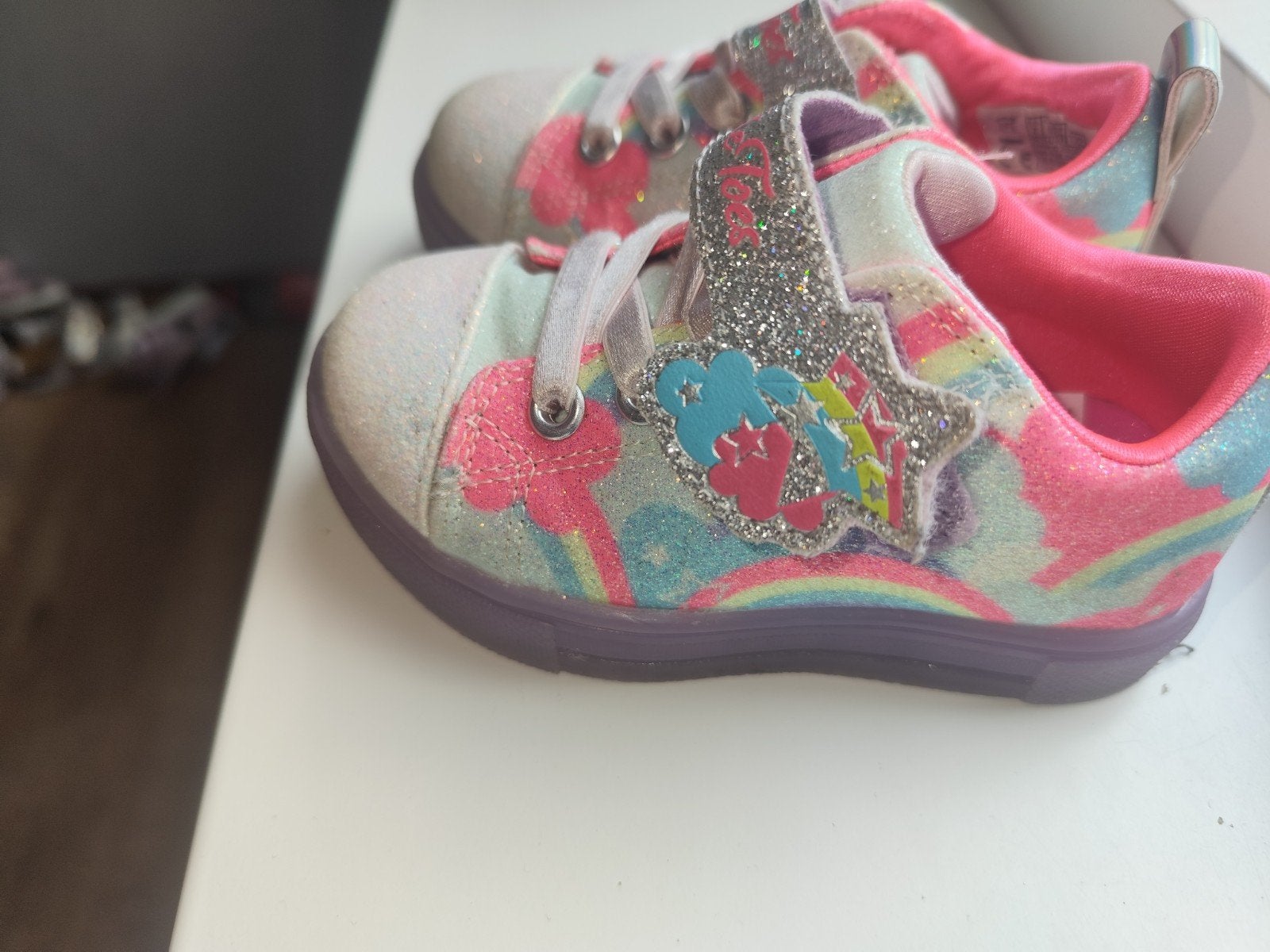 Skechers Twinkle Toes met lampjes - Maat 23, Gebruikt, Meisje, Schoenen, Skechers