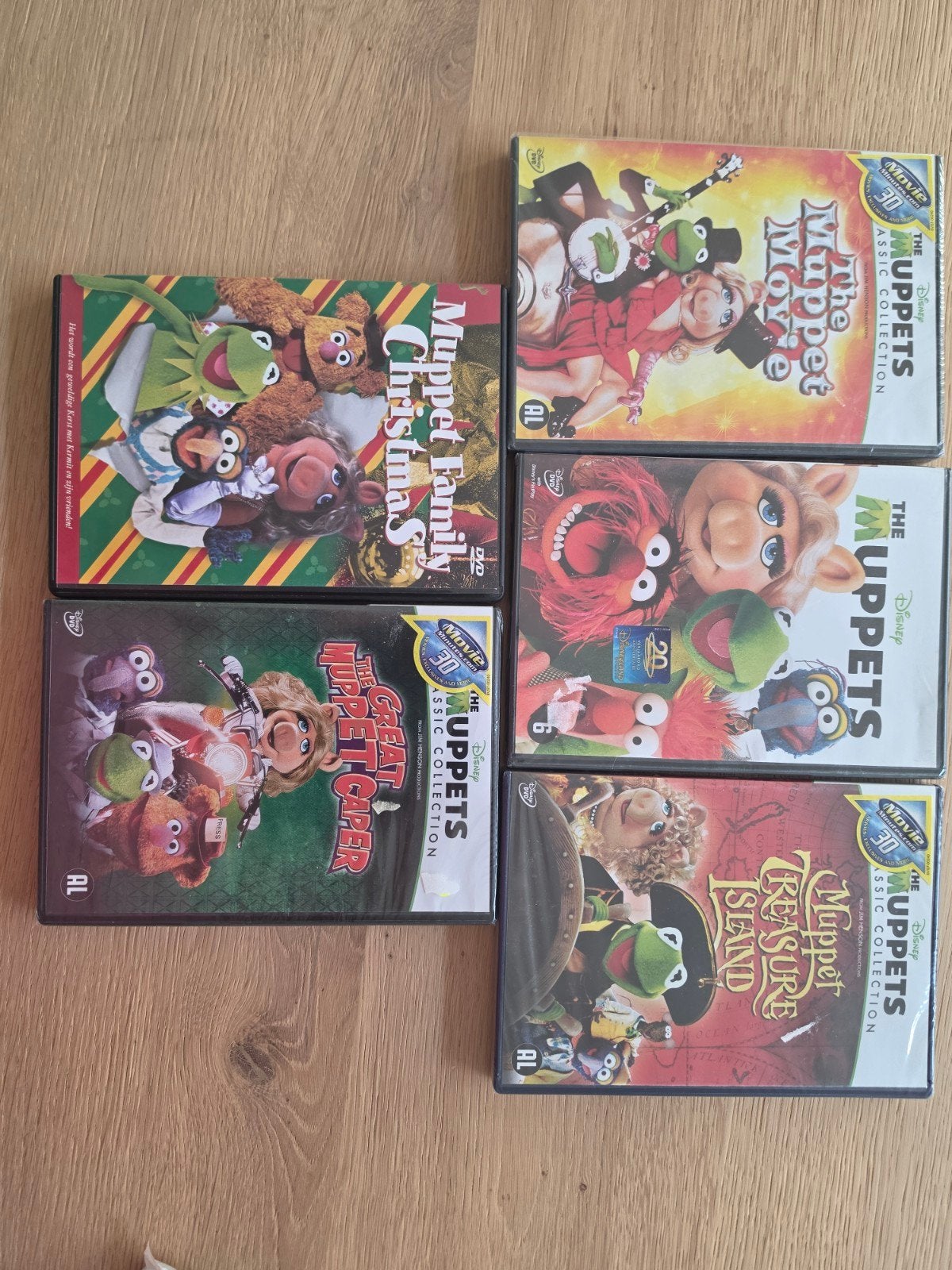 Muppets DVD Collectie - 5 films,, Alle leeftijden, Boxset, Ophalen of Verzenden, Komedie