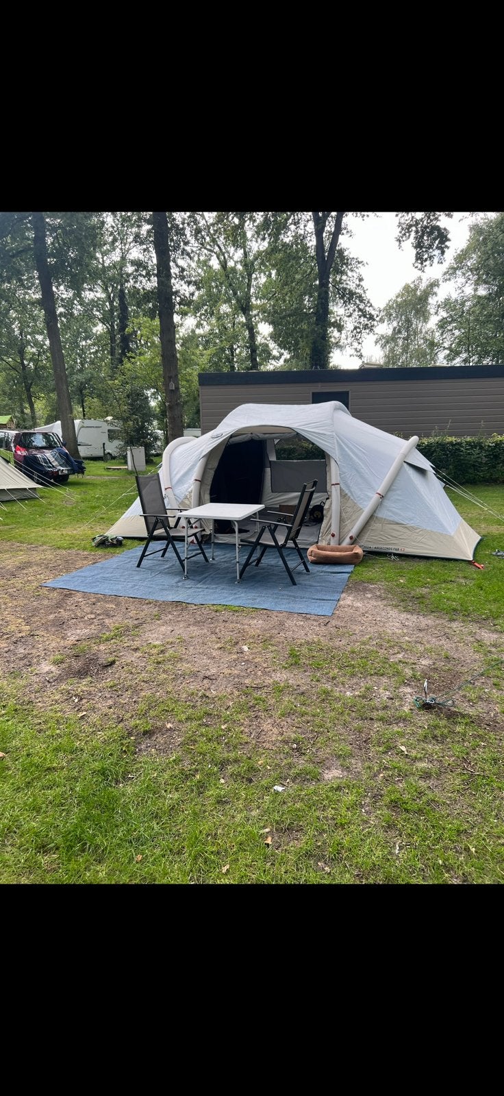 Decathlon Quechua Air Seconds 4.2 XL opblaasbare tent, Caravans en Kamperen, Tenten, Ophalen, Gebruikt, Tot en met 4