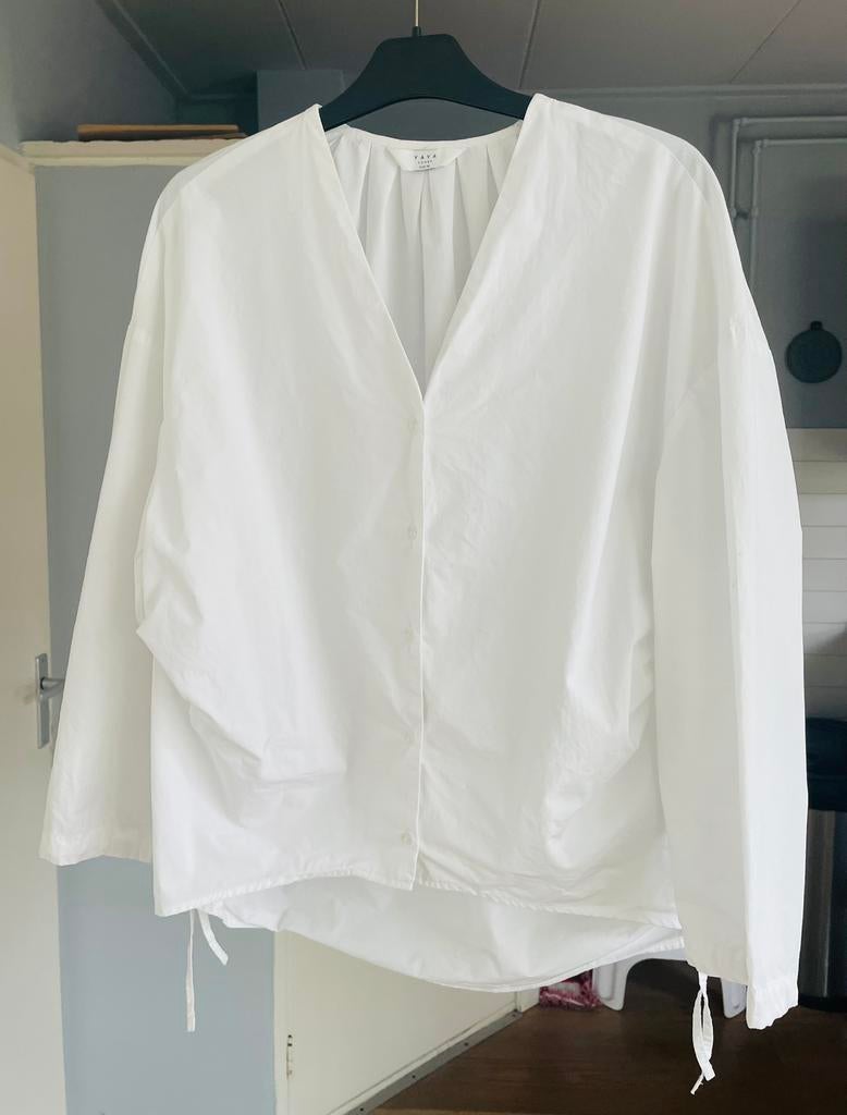 Yaya spierwit blousje, mt 36 valt ruim, Kleding | Dames, Ophalen of Verzenden, Zo goed als nieuw, Maat 36 (S), Wit