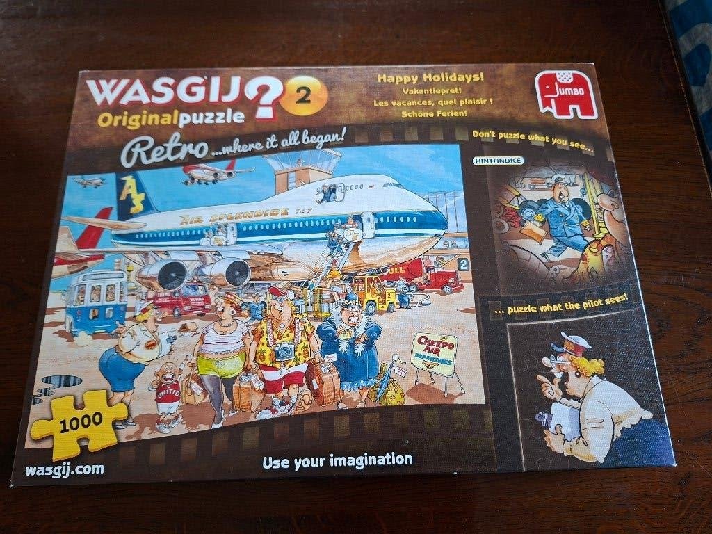 4 Wasgij puzzels, nr. 2, nr. 5, nr. 10 en nr. 11, Ophalen of Verzenden, 500 t/m 1500 stukjes, Gebruikt, Legpuzzel