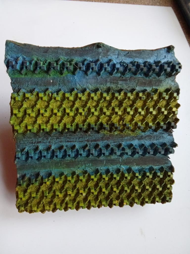 Antieke oude batik  houten stempelblok, Ophalen of Verzenden