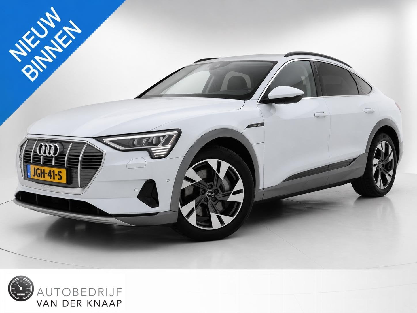 Audi e-tron Sportback 55 quattro Business edition 95 kWh | C, Auto's, Stof, Zwart, 95 kWh, Wit