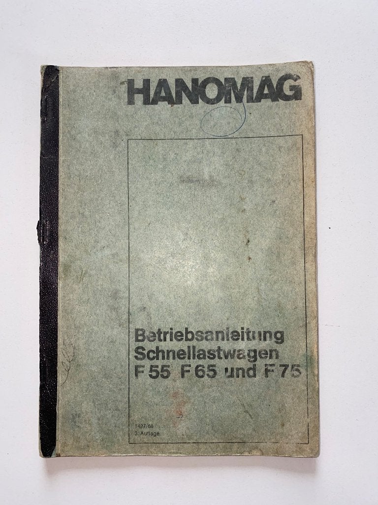 Hanomag F55 F65 en F75 Instructieboek, Auto diversen, Ophalen of Verzenden