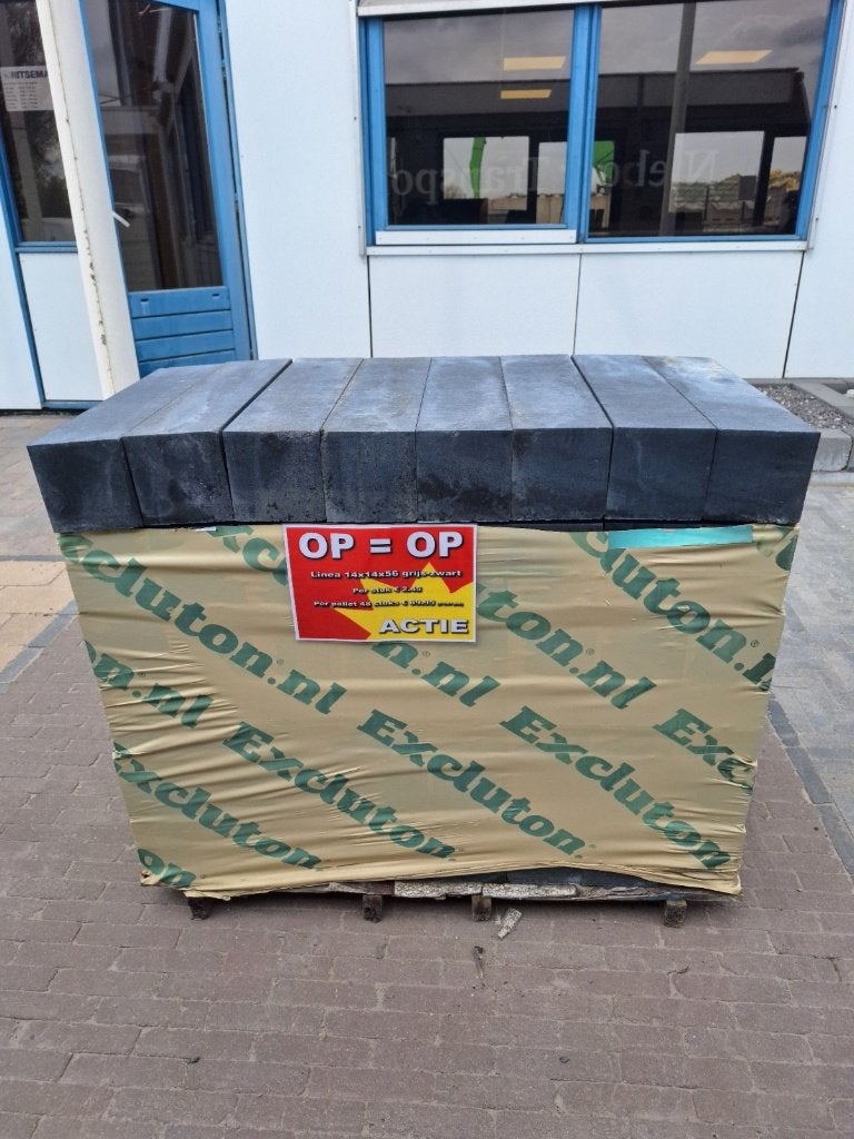 Linea 14x14x56cm Grijs Zwart, Tuin en Terras, Ophalen, Biels, Nieuw, Minder dan 25 cm