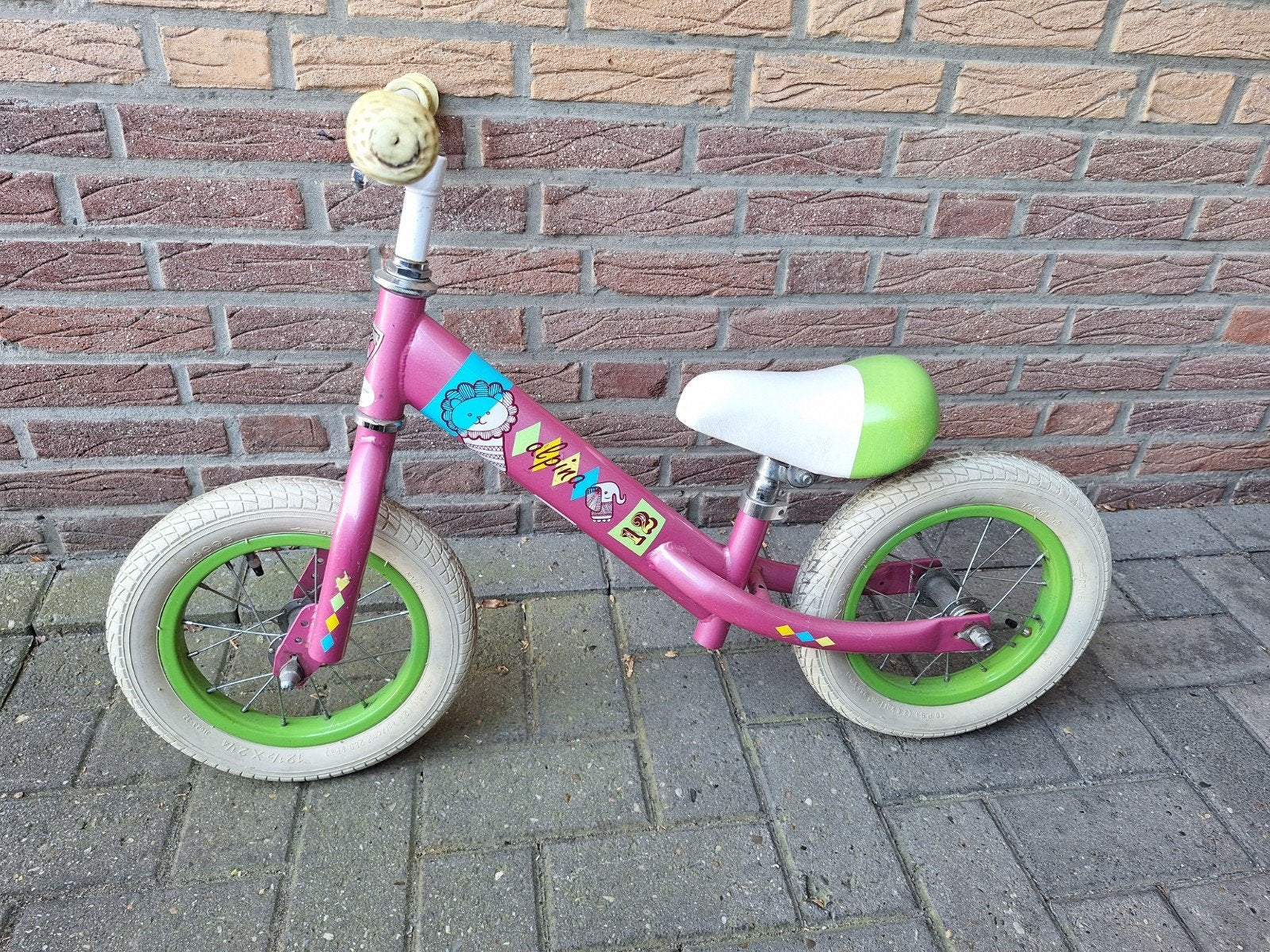 Alpina 12,5 inch loopfiets, Kinderen en Baby's, Speelgoed | Buiten | Voertuigen en Loopfietsen, Ophalen, Gebruikt, Loopfiets