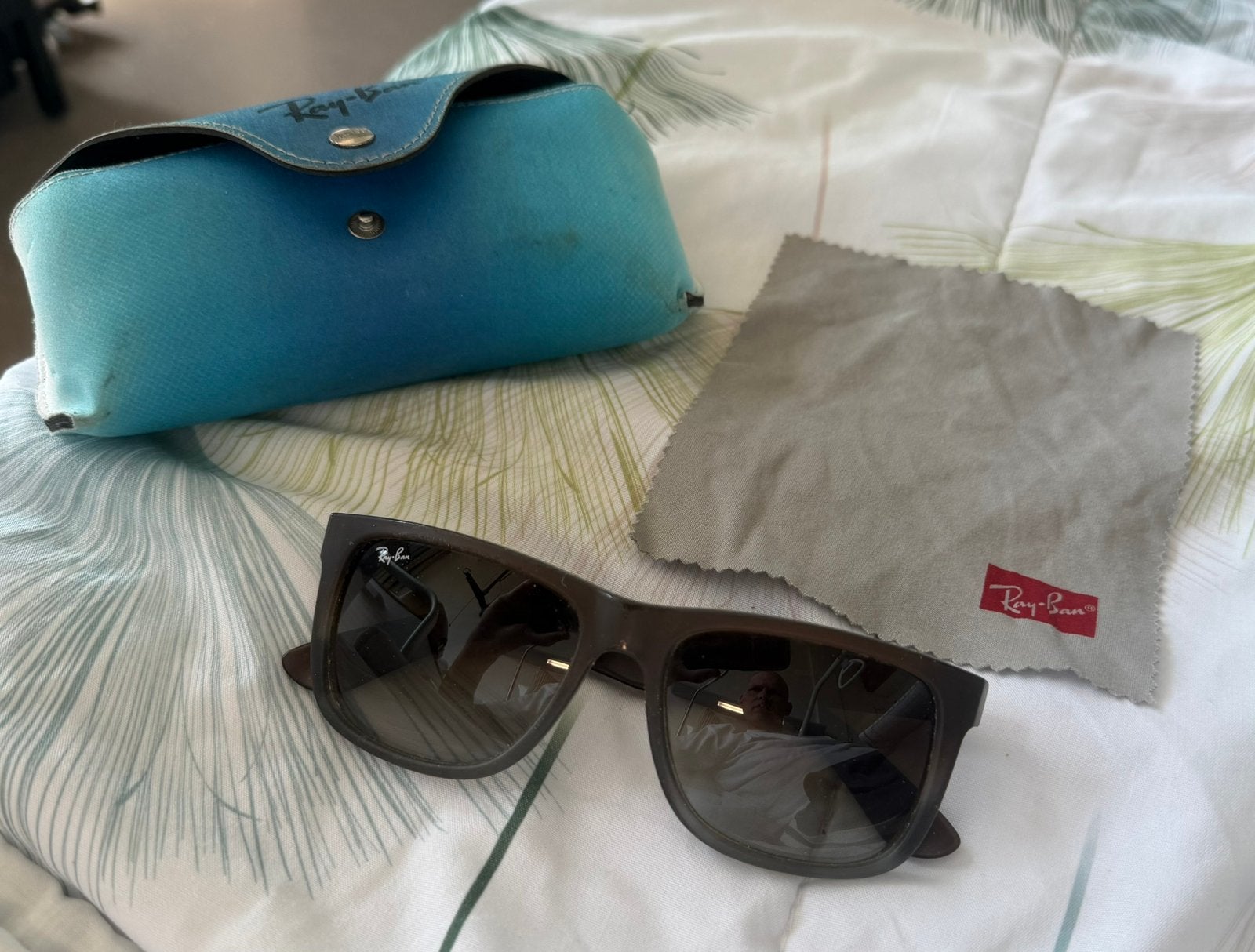 Rayban 4165 justin bruin, Ophalen, Gebruikt, Zonnebril, Bruin