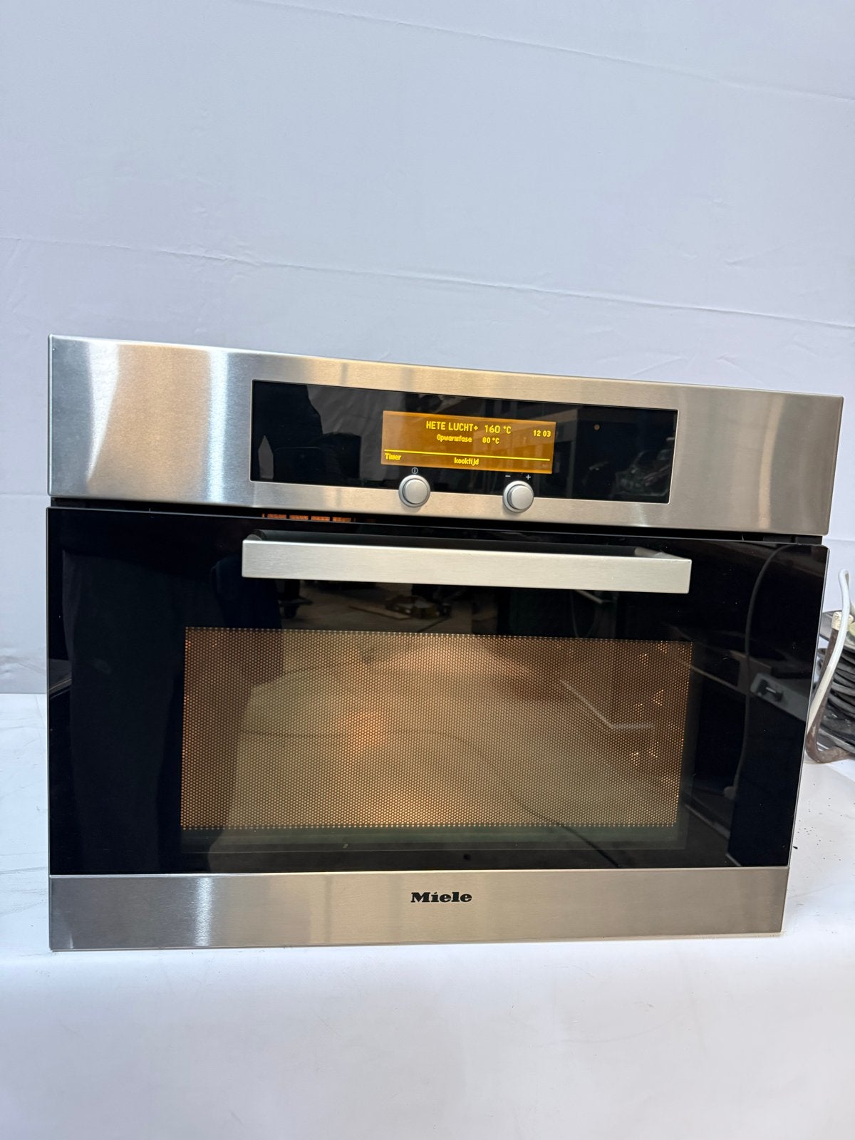 Miele combi oven met magnetron - goede staat, Gebruikt, Oven, Hete lucht, Ophalen of Verzenden