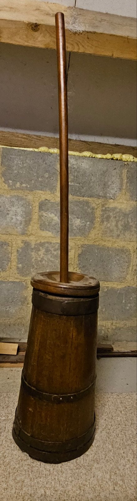 antieke houten stafkarnton, Antiek en Kunst, Ophalen