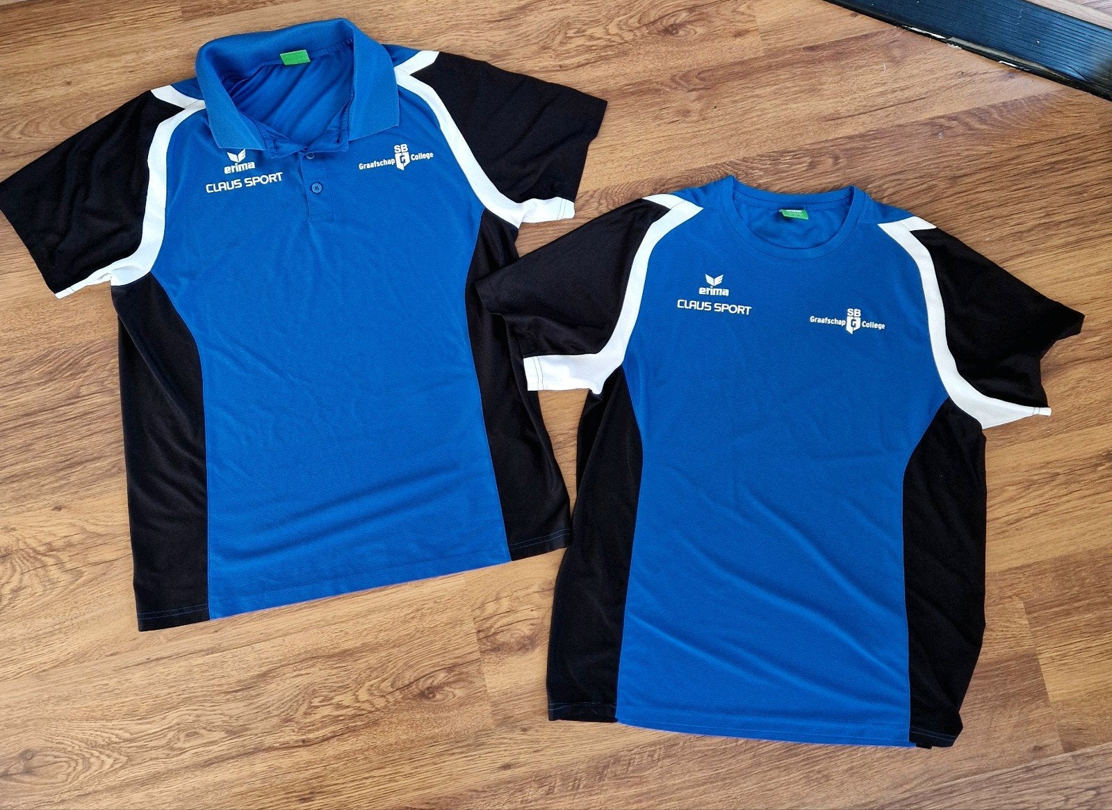 Sport en bewegen Graafschap collega kleding, Maat 52/54 (L), Erima, Blauw, Ophalen of Verzenden