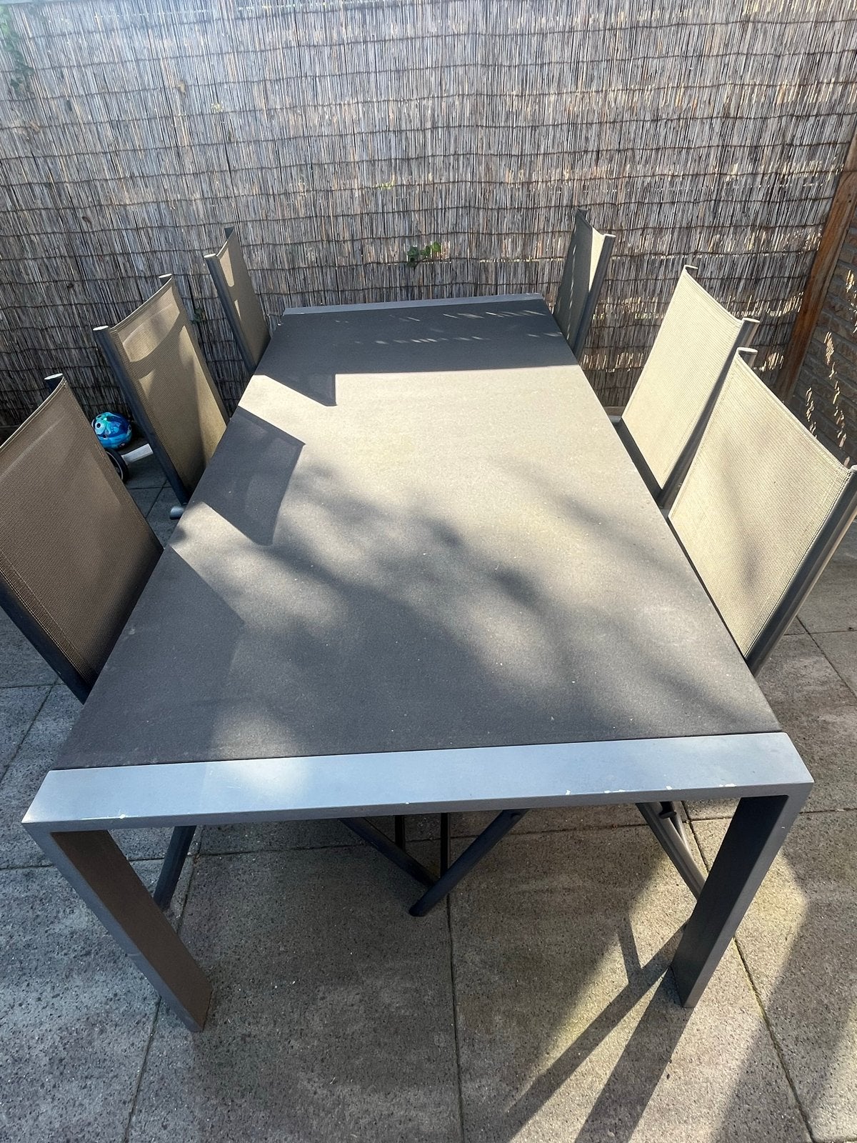 Gebruikte tuintafel 220x100 - Royal Patio, Tuin en Terras, Ophalen, Gebruikt, Rechthoekig, Metaal