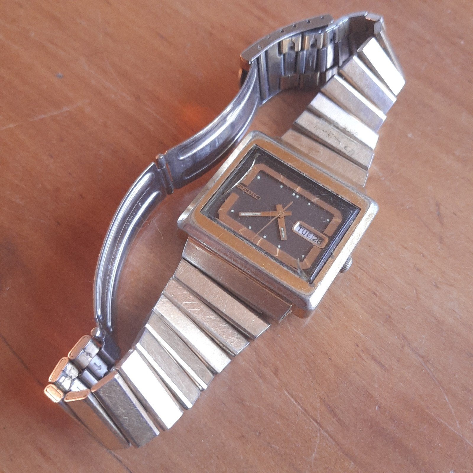 Vintage Seiko 5 Automatic 6309-5030 1978 TV MODEL Horloge, Verzenden, Staal, Seiko