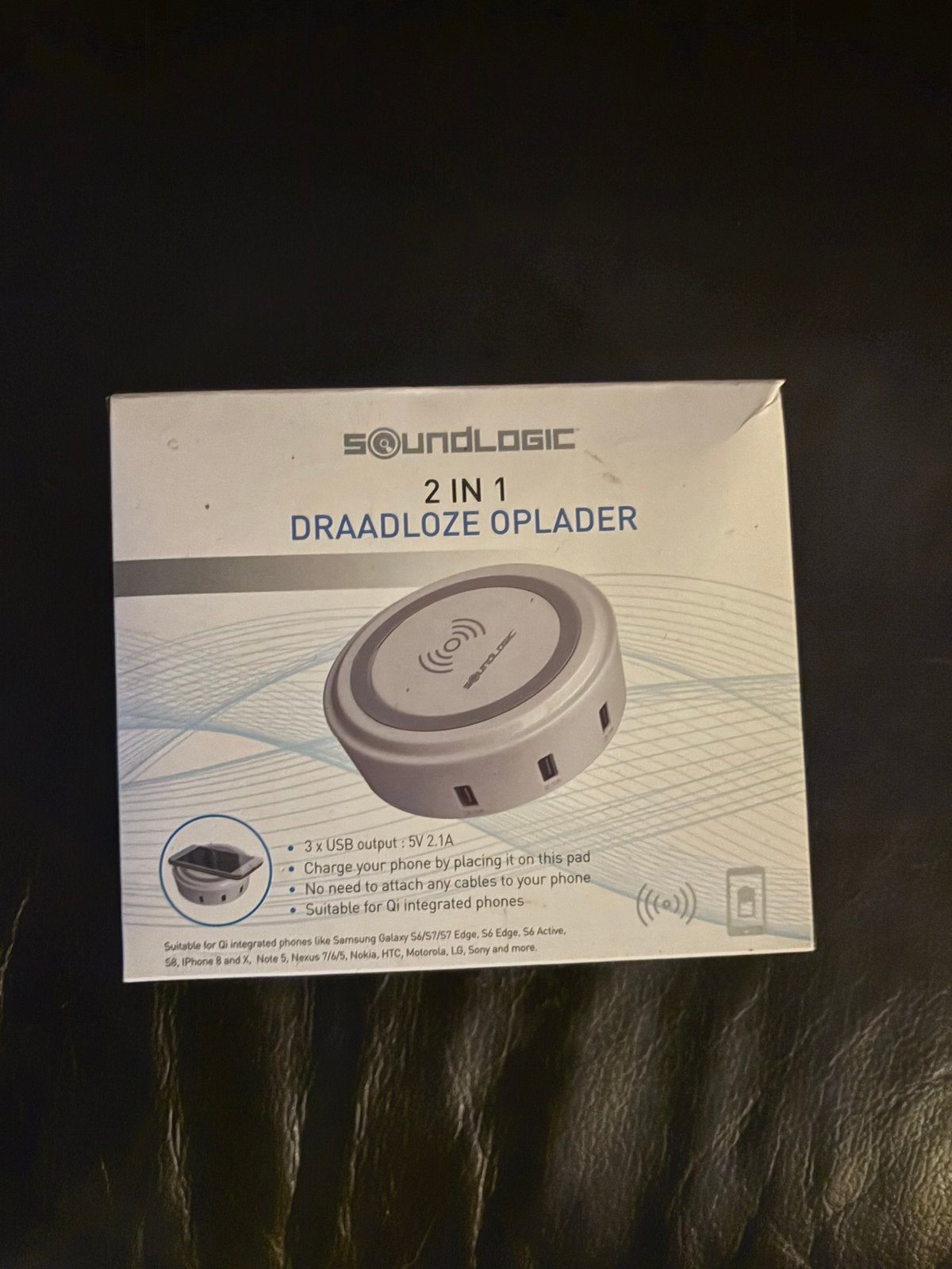 Soundlogic 2 in 1 draadloze oplader nieuw, Ophalen of Verzenden, Nieuw, Overige typen