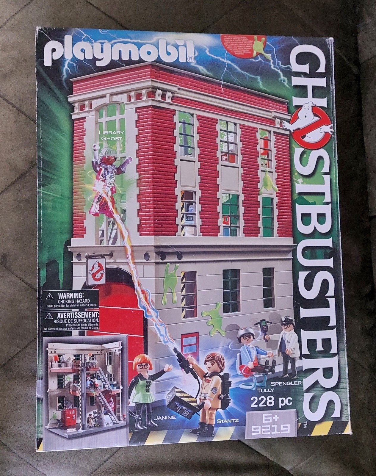 playmobil ghostbusters 9219, Gebruikt, Gebouw, Complete set, Ophalen of Verzenden
