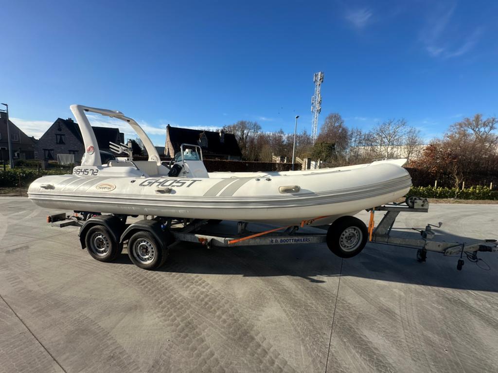 Norfox 6.5 incl dubbelas trailer, Watersport en Boten, Rubberboten, Gebruikt, Ophalen
