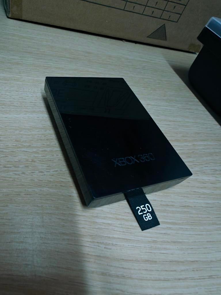 Xbox 360 harde schijf 250gb, 128 GB, Ophalen of Verzenden, Zo goed als nieuw, Zwart