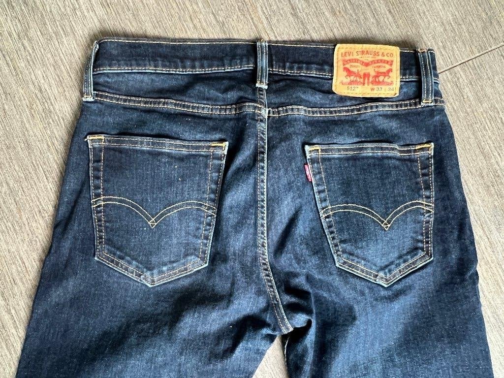 Levi's 512 Slim Taper Jeans Dark Blue W33 L34, Levi's, Blauw, Ophalen of Verzenden, Zo goed als nieuw