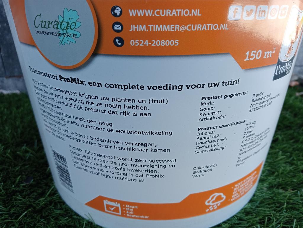 Tuinmeststof ProMix; een complete voeding voor uw tuin, Ophalen of Verzenden, Mest