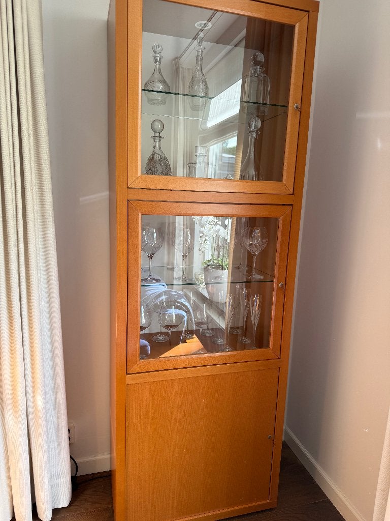 vitrinekast van Frans designmerk Ligne Roset, Ophalen, Glas, Met deur(en), 200 cm of meer