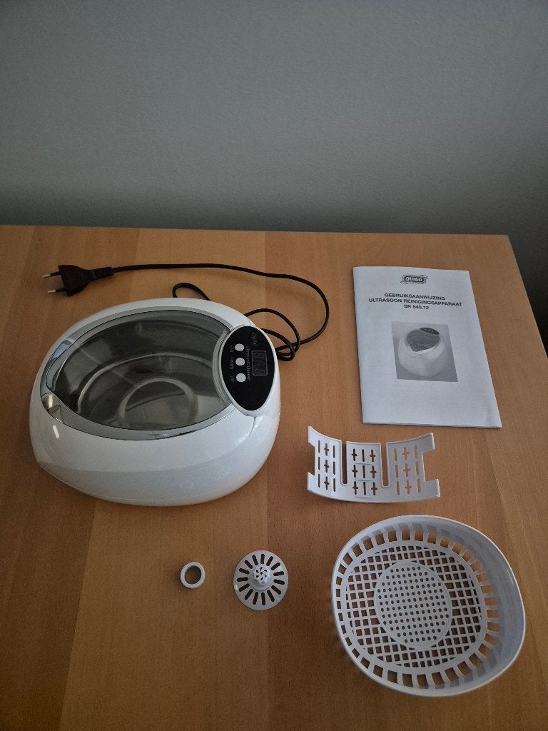 Quigg ultrasoon reinigingsapparaat met handleiding , Ophalen of Verzenden, Gebruikt