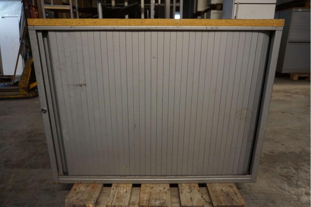 Lage archiefkast roldeurkast voorraadkast garagekast kasten, Gebruikt, Niet ingevuld, 50 tot 100 cm, Minder dan 100 cm