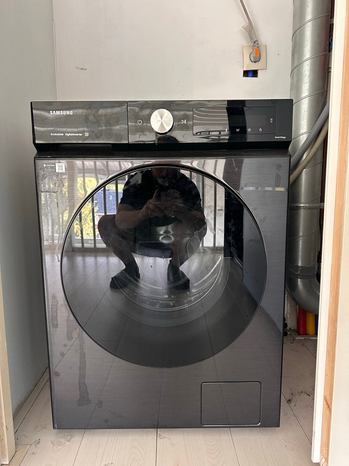 Samsung WW90DB7U34GB Wasmachine - 9kg, EcoBubble, SmartThing, Ophalen, 1200 tot 1600 toeren, 8 tot 10 kg, Zo goed als nieuw