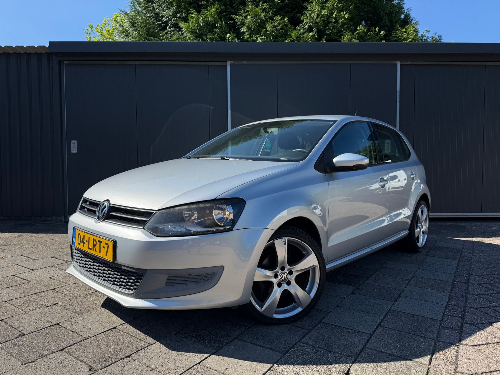 Volkswagen Polo 1.4 DSG 2010 Grijs Airco Cruise, Stof, 40 €/maand, 4 cilinders, Origineel Nederlands